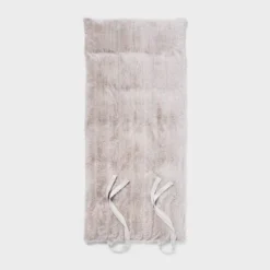 Luxe Channel Faux Fur Lounge Pillow Light Gray - Threshold™ -Threshold™ GUEST 6b4540a7 e802 4a72 9e74 ec8cd0ced3ce