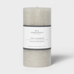 Pillar Cozy Cashmere Candle Gray - Threshold™ -Threshold™ GUEST 6ba11b2c 3a44 4095 898c 9eb621ed2bf1