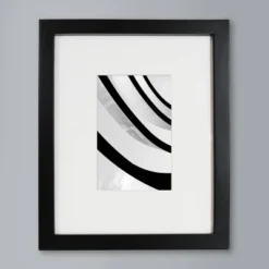 8" X 10" Matted To 4" X 6" Thin Gallery Image Frame Beveled Mat Black - Threshold™: Modern Wall Decor, MDF Material -Threshold™ GUEST 6d34cc77 fc69 4b6a 8f51 5cbbc15384b6