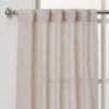 2pk 42"x36" Light Filtering Bonaire Curtain Tiers Beige - Threshold™ -Threshold™ GUEST 6e490567 b8a6 4b7c 96bf e1c7dea7847a