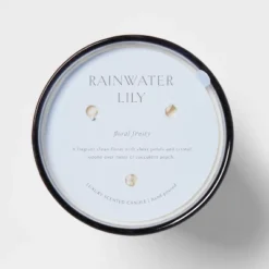 Colored Vase Glass With Dustcover Rainwater Lily Candle Gray - Threshold™ 12 Colored Vase Glass With Dustcover Rainwater Lily Candle Gray - Threshold™ -Threshold™ GUEST 6efd91a6 961e 4e90 a80c c65ad3c57740