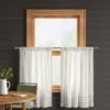 2pk 42"x36" Light Filtering Stripe Border Curtain Tiers Cream/Gray - Threshold™ 2 2pk 42"x36" Light Filtering Stripe Border Curtain Tiers Cream/Gray - Threshold™ -Threshold™ GUEST 716d731e aae2 4421 85b0 f4ed11bd58e4