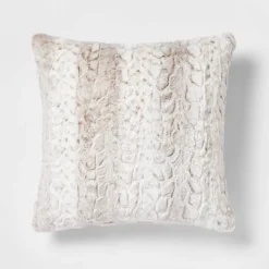 Snow Leopard Ombre Faux Fur Throw Pillow - Threshold™ -Threshold™ GUEST 7459e396 bb51 4662 ac2b d3e1bd0a3278