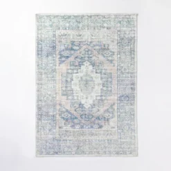 Brighton Distressed Vintage Persian Rug Light Blue - Threshold™ Designed With Studio McGee 9 Brighton Distressed Vintage Persian Rug Light Blue - Threshold™ Designed With Studio McGee -Threshold™ GUEST 749f8c26 ca3a 4ac4 b6de f950c498d722