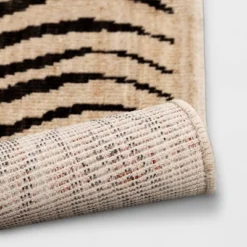 Washable Woven Zebra Accent Rug Black/Tan - Threshold™ -Threshold™ GUEST 775be3fb 8a31 4aca 85e7 b4e1673b3c76