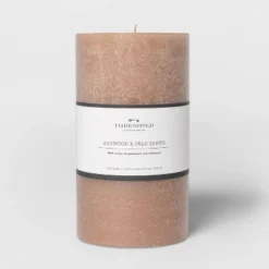 Pillar Ashwood And Palo Santo Candle Tan - Threshold™ -Threshold™ GUEST 77a614eb 93e9 4e55 bd45 8bfb31a13d5a