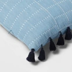 Oversized Oblong Pick Stitch Plaid Tassel Decorative Throw Pillow - Threshold™ -Threshold™ GUEST 7a8f6136 0e2b 40d3 b8b7 c710ab07b699