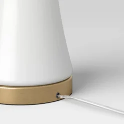 Small Opal Glass Lamp Base White - Threshold™ -Threshold™ GUEST 7a90fe9a 5b7d 4cbe 9a29 a52c5a30274a