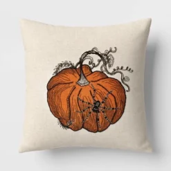 Pumpkin With Spider Cotton Square Halloween Throw Pillow Ivory - Threshold™ 10 Pumpkin With Spider Cotton Square Halloween Throw Pillow Ivory - Threshold™ -Threshold™ GUEST 7d6a836a 3c3b 495e 8f4c f15b752115c6