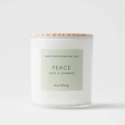 Wood Lidded Glass Wellness Peace Candle - Threshold™ -Threshold™ GUEST 7dafd42c 8838 4237 adb0 5f8c4050c49a