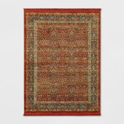 Damask Woven Persian With Fringe Rug - Threshold™ -Threshold™ GUEST 8003e9ae 9aa3 4a9a bdf6 4e8eb0b873b9