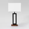 Weston Window Small Lamp Base Black - Threshold™: Modern Rectangle, No Assembly Required, ETL Listed -Threshold™ GUEST 85590d77 973e 4029 bc1a 81a28a2a4dac