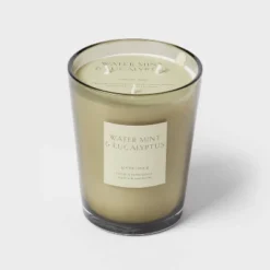 Colored Vase Glass With Dustcover Watermint And Eucalyptus Candle Green - Threshold™ 14 Colored Vase Glass With Dustcover Watermint And Eucalyptus Candle Green - Threshold™ -Threshold™ GUEST 8583e514 219c 427d 837a db7f3589ab6c