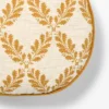 Golden Yellow And Cream Leaf Pattern Round Pillow - 16" - Threshold Designed With Studio McGee -Threshold™ GUEST 865c3c05 c40d 4da0 8f4f 7c4dad815658