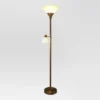 Mother Daughter Torchiere Floor Lamp With Glass Shade - Threshold™ -Threshold™ GUEST 8b377ca4 633d 4869 ad11 8eb9542eab37