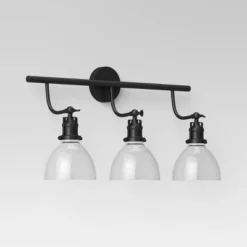 3-Light Industrial Glass Chandelier Matte Black - Threshold™ -Threshold™ GUEST 8b477e9e 13f3 4457 9408 199e4130df5e