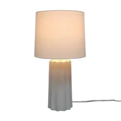 24.75"x13" Ribbed Ceramic Table Lamp Cream - Threshold™: Bedside, Nightstand, No Assembly Required 14 24.75"x13" Ribbed Ceramic Table Lamp Cream - Threshold™: Bedside, Nightstand, No Assembly Required -Threshold™ GUEST 8d52711a c725 4f37 8aea 5129e7053dfa