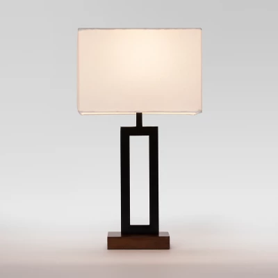 Weston Window Small Lamp Base Black - Threshold™: Modern Rectangle, No Assembly Required, ETL Listed 4 Weston Window Small Lamp Base Black - Threshold™: Modern Rectangle, No Assembly Required, ETL Listed - Image 2