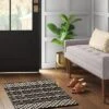 2'x3' Handloom Mixed Fibre Rug Black/White - Threshold™ -Threshold™ GUEST 93dfec0e 3780 44f6 8df6 31022b8fbaa9