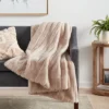 Textured Faux Fur Reversible Throw Blanket - Threshold™ -Threshold™ GUEST 9679c1ae 23ba 49ea b742 f4c857222f29