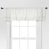 1pc 54"x15" Light Filtering Stripe Border Window Valance Cream/Gray - Threshold™ -Threshold™ GUEST 987b0254 8717 49d4 84f9 37f60a8277c7