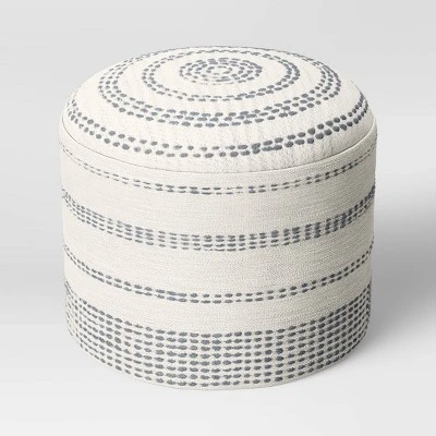 Darien Pouf Textured Neutral - Threshold™ 4 Darien Pouf Textured Neutral - Threshold™ - Image 2