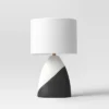 20.5"x12.5" Modern Table Lamp Black/White - Threshold™: Ceramic Base, Linen Shade, UL Listed, No Assembly Required 2 20.5"x12.5" Modern Table Lamp Black/White - Threshold™: Ceramic Base, Linen Shade, UL Listed, No Assembly Required -Threshold™ GUEST a0d6f9b3 23d6 4677 b935 cf7143458e29