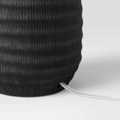 Small Textured Ceramic Lamp Base Black - Threshold™ -Threshold™ GUEST a3bfca16 5ea4 4360 a59b e71f9d0dabfc