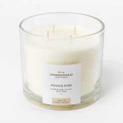 Clear Glass Masala Rose Candle White - Threshold™ Designed With Studio McGee -Threshold™ GUEST a428fcef ae40 495d b3e2 43ba30c44f06