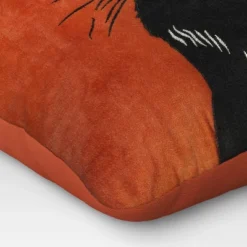 Fierce Cat Applique Cotton Velvet Square Halloween Throw Pillow - Threshold™ 9 Fierce Cat Applique Cotton Velvet Square Halloween Throw Pillow - Threshold™ -Threshold™ GUEST a42b8619 8be8 49c8 b26e d8937eea5670