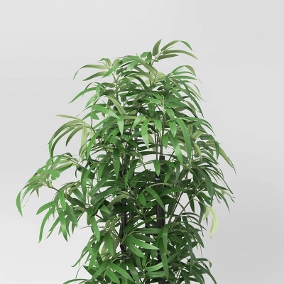 61" Artificial Bamboo Floor Plant Green - Threshold™ 4 61" Artificial Bamboo Floor Plant Green - Threshold™ - Image 2