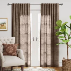 1pc Light Filtering Textural Boucle Window Curtain Panel - Threshold™