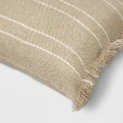 Textured Linen Striped Throw Pillow Neutral - Threshold™ -Threshold™ GUEST a82a2b2d 43ce 4efa 82dd d8171cafb597