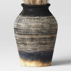 Grass Arrangement In Ceramic Pot Black - Threshold™ -Threshold™ GUEST a8b7bc55 e7f2 41c9 ad42 4006f370c4b4