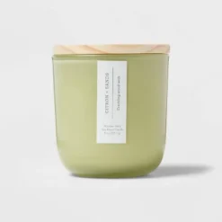 Citron And Sands Candle Green - Threshold™ -Threshold™ GUEST ac29f15a 74a7 4509 9e2b 431f209854df