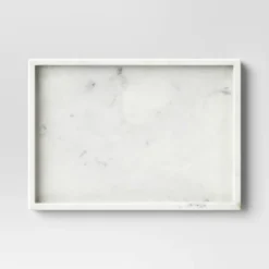 Rectangle Marble Tray White - Threshold™ 7 Rectangle Marble Tray White - Threshold™ -Threshold™ GUEST b17a5352 67b9 4bd9 9b93 eaef5e08c638