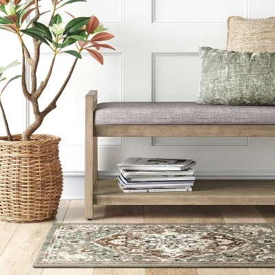 2'x3' Rowland Companion Persian Style Woven Accent Rug Gray - Threshold™ 3 2'x3' Rowland Companion Persian Style Woven Accent Rug Gray - Threshold™