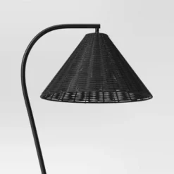 Arc Neck Floor Lamp With Natural Shade Black (Includes LED Light Bulb) - Threshold™ -Threshold™ GUEST b3359c3b 1bca 48a3 a12e 66ee18b8cf18