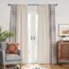 1pc 50"x84" Blackout Woven Stripe Border Window Curtain Panel Black - Threshold™ 1 1pc 50"x84" Blackout Woven Stripe Border Window Curtain Panel Black - Threshold™ -Threshold™ GUEST b377f1dc 1190 4ac2 b240 b46f4ca6071b