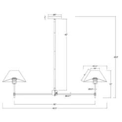 Metal Two Arm Shaded Chandelier Ceiling Light Black - Threshold™ Designed With Studio McGee 9 Metal Two Arm Shaded Chandelier Ceiling Light Black - Threshold™ Designed With Studio McGee -Threshold™ GUEST b7f1cfdd a67e 4445 8a17 70e0130b9351