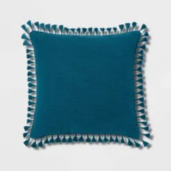 Euro Textured Slub Tassel Decorative Throw Pillow - Threshold™ -Threshold™ GUEST b9919ca1 cf60 4cc9 8d01 5f1e955179b6