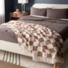 60"x80" Woven Cotton Checkered Bed Throw - Threshold™ -Threshold™ GUEST c1c3fabe ecff 49f7 9bea c7095211af79
