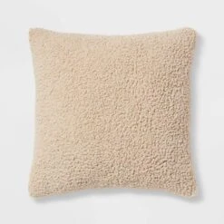 Euro Traditional Cozy Sherpa Fur Decorative Throw Pillow - Threshold™ -Threshold™ GUEST c287f8d2 6655 4fe9 928c 7535147ede3b