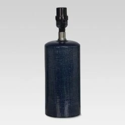 Linen Textured Ceramic Small Lamp Base Dark Blue - Threshold 7 Linen Textured Ceramic Small Lamp Base Dark Blue - Threshold -Threshold™ GUEST c591dfee 0c26 4677 89dd 2cf9def3bed0