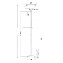 Torchiere Floor Lamp With Glass Shade - Threshold™ 9 Torchiere Floor Lamp With Glass Shade - Threshold™ -Threshold™ GUEST c7fec30d 8931 49bc 9a02 88a2579d0c38