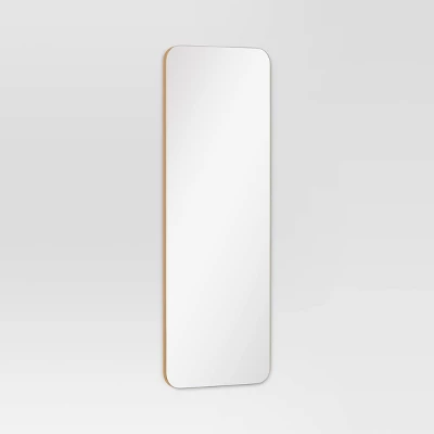 20" X 60" Infinity Full Length Mirror Brass - Threshold™: Modern Leaning, Wall Mountable 4 20" X 60" Infinity Full Length Mirror Brass - Threshold™: Modern Leaning, Wall Mountable - Image 2