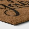 1'6"x2'6" Yay You're Here Coir Doormat Black/Beige - Threshold™