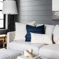 36" X 36" Dreary Abstract Landscape Framed Wall Canvas - Threshold™ Designed With Studio McGee -Threshold™ GUEST d202b3d7 589d 4f85 968a 8dc99424faa2