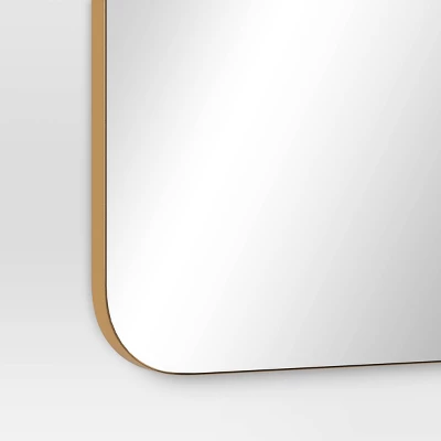 20" X 60" Infinity Full Length Mirror Brass - Threshold™: Modern Leaning, Wall Mountable 5 20" X 60" Infinity Full Length Mirror Brass - Threshold™: Modern Leaning, Wall Mountable - Image 3