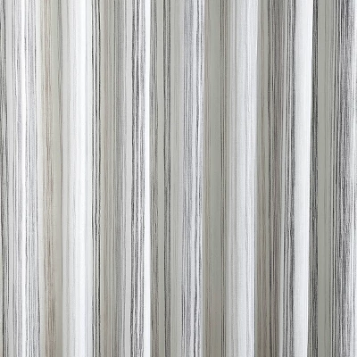 1pc 50"x84" Light Filtering Striped Curtain Panel Gray - Threshold™ 5 1pc 50"x84" Light Filtering Striped Curtain Panel Gray - Threshold™ - Image 3